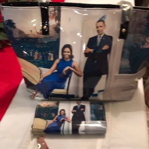Obama satchel and wallet